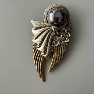 Vintage Style Winged Brooch